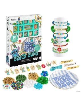 Disney Beach Bling Stitch DIY Jewelry Kit - Blue, Green, Gold